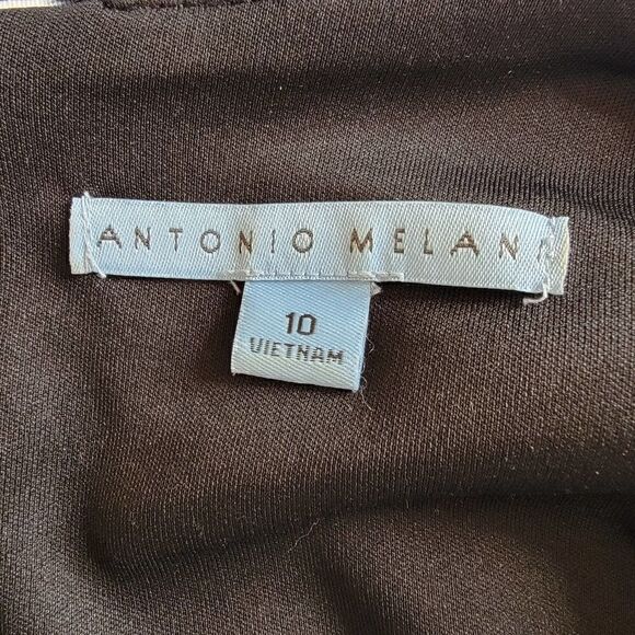 Antonio Melani Floral Sleeveless Sheath Dress Black Purple Size 10 - Picture 4 of 16